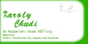 karoly chudi business card